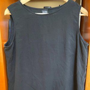 Eileen Fisher Black Silk Tank Top